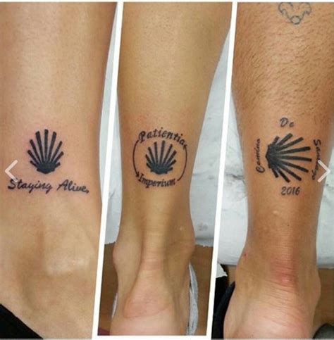 camino tattoo|camino shell tattoos.